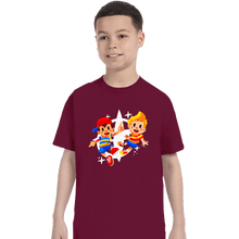 Load image into Gallery viewer, Secret_Shirts T-Shirts, Youth / XS / Maroon Lucas & Ness