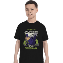 Load image into Gallery viewer, Shirts T-Shirts, Youth / Small / Black Good Ninja