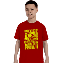 Load image into Gallery viewer, Daily_Deal_Shirts T-Shirts, Youth / XS / Red 1234 Omb