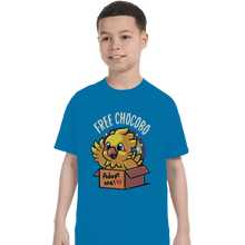 Load image into Gallery viewer, Shirts T-Shirts, Youth / XL / Sapphire Adopt A Chocobo