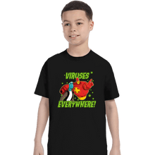 Load image into Gallery viewer, Daily_Deal_Shirts T-Shirts, Youth / XS / Black Viruses Everywhere