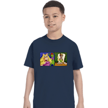 Load image into Gallery viewer, Shirts T-Shirts, Youth / XS / Navy Jealous Piggy