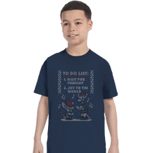 Load image into Gallery viewer, Shirts T-Shirts, Youth / XL / Navy Christmas List