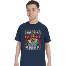Load image into Gallery viewer, Daily_Deal_Shirts T-Shirts, Youth / XS / Navy Santa Paws Bluey Sweater