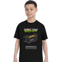 Load image into Gallery viewer, Shirts T-Shirts, Youth / XS / Black Ghost Trap