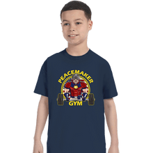 Load image into Gallery viewer, Daily_Deal_Shirts T-Shirts, Youth / XS / Navy Eagly Gym