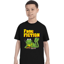 Load image into Gallery viewer, Daily_Deal_Shirts T-Shirts, Youth / XS / Black Frog Fiction