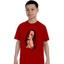 Load image into Gallery viewer, Shirts T-Shirts, Youth / XS / Red Lady In Red