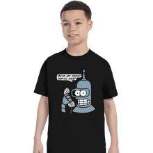 Load image into Gallery viewer, Secret_Shirts T-Shirts, Youth / XS / Black Robot On The Phone