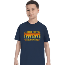 Load image into Gallery viewer, Daily_Deal_Shirts T-Shirts, Youth / XS / Navy Middle Earth Hiking Club
