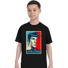 Load image into Gallery viewer, Daily_Deal_Shirts T-Shirts, Youth / XS / Black Live Long