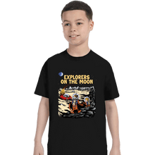 Load image into Gallery viewer, Daily_Deal_Shirts T-Shirts, Youth / XS / Black Explorers On The Moon