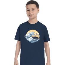 Load image into Gallery viewer, Daily_Deal_Shirts T-Shirts, Youth / XS / Navy The Great Wave of the Ringwraiths