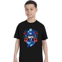 Load image into Gallery viewer, Secret_Shirts T-Shirts, Youth / XS / Black Megaman Crest