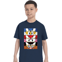 Load image into Gallery viewer, Daily_Deal_Shirts T-Shirts, Youth / XS / Navy Sonic Eyes