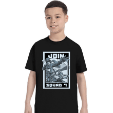 Load image into Gallery viewer, Shirts T-Shirts, Youth / XS / Black Join Squad 7