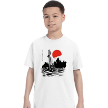 Load image into Gallery viewer, Shirts T-Shirts, Youth / XS / White Red Sun Hero