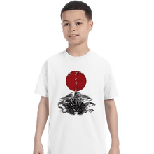 Load image into Gallery viewer, Shirts T-Shirts, Youth / XS / White Red Sun Alpha Predator