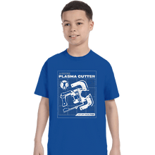 Load image into Gallery viewer, Daily_Deal_Shirts T-Shirts, Youth / XS / Royal Blue Plasma Cutter