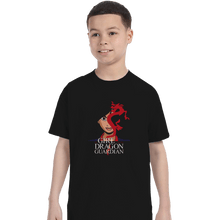 Load image into Gallery viewer, Shirts T-Shirts, Youth / XL / Black The Girl With The Dragon Guardian