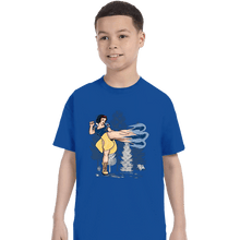 Load image into Gallery viewer, Secret_Shirts T-Shirts, Youth / XS / Royal Blue Chun White Kick