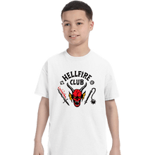 Load image into Gallery viewer, Secret_Shirts T-Shirts, Youth / XS / White Hellfire Club