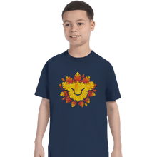 Load image into Gallery viewer, Shirts T-Shirts, Youth / XL / Navy King Of Leaves