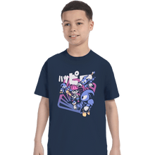 Load image into Gallery viewer, Secret_Shirts T-Shirts, Youth / XS / Navy Happy Attack