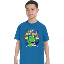 Load image into Gallery viewer, Daily_Deal_Shirts T-Shirts, Youth / XS / Sapphire Caveman Duo