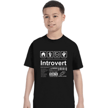 Load image into Gallery viewer, Daily_Deal_Shirts T-Shirts, Youth / XS / Black Introvert Label
