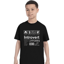 Load image into Gallery viewer, Daily_Deal_Shirts T-Shirts, Youth / XS / Black Introvert Label
