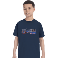 Load image into Gallery viewer, Shirts T-Shirts, Youth / XL / Navy Hawkins Fun Fair