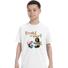 Load image into Gallery viewer, Daily_Deal_Shirts T-Shirts, Youth / XS / White Picard And Worf