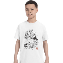 Load image into Gallery viewer, Shirts T-Shirts, Youth / XL / White Super Saiyan Warrior