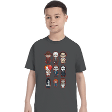 Load image into Gallery viewer, Daily_Deal_Shirts T-Shirts, Youth / XS / Charcoal Chibi Horror