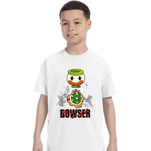 Load image into Gallery viewer, Secret_Shirts T-Shirts, Youth / XS / White Akira Bowser