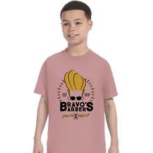 Load image into Gallery viewer, Shirts T-Shirts, Youth / XS / Pink Bravo's Barbers