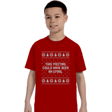Load image into Gallery viewer, Daily_Deal_Shirts T-Shirts, Youth / XS / Red Email Meeting Sweater