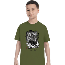 Load image into Gallery viewer, Shirts T-Shirts, Youth / XS / Military Green The Hunter And The Demon