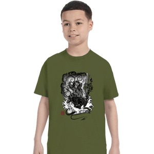 Shirts T-Shirts, Youth / XS / Military Green The Hunter And The Demon