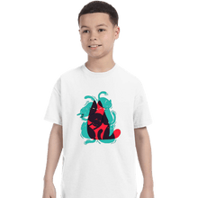 Load image into Gallery viewer, Shirts T-Shirts, Youth / XS / White Cat Shapes