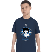 Load image into Gallery viewer, Shirts T-Shirts, Youth / XS / Navy Get The Magnum Look