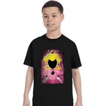 Load image into Gallery viewer, Shirts T-Shirts, Youth / XS / Black Peach Glitch