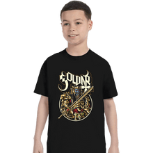 Load image into Gallery viewer, Shirts T-Shirts, Youth / XS / Black Alien In Gold