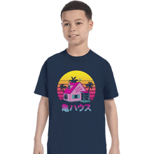 Load image into Gallery viewer, Shirts T-Shirts, Youth / XS / Navy Retro Kame House