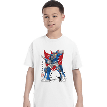 Load image into Gallery viewer, Daily_Deal_Shirts T-Shirts, Youth / XS / White Sound Sumi-e