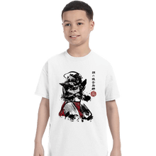 Load image into Gallery viewer, Secret_Shirts T-Shirts, Youth / XS / White Alphonse Sumi-e