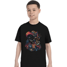 Load image into Gallery viewer, Daily_Deal_Shirts T-Shirts, Youth / XS / Black Colorful Captain
