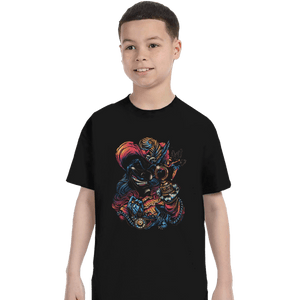 Daily_Deal_Shirts T-Shirts, Youth / XS / Black Colorful Captain