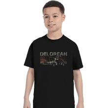 Load image into Gallery viewer, Secret_Shirts T-Shirts, Youth / XS / Black Retro DeLorean